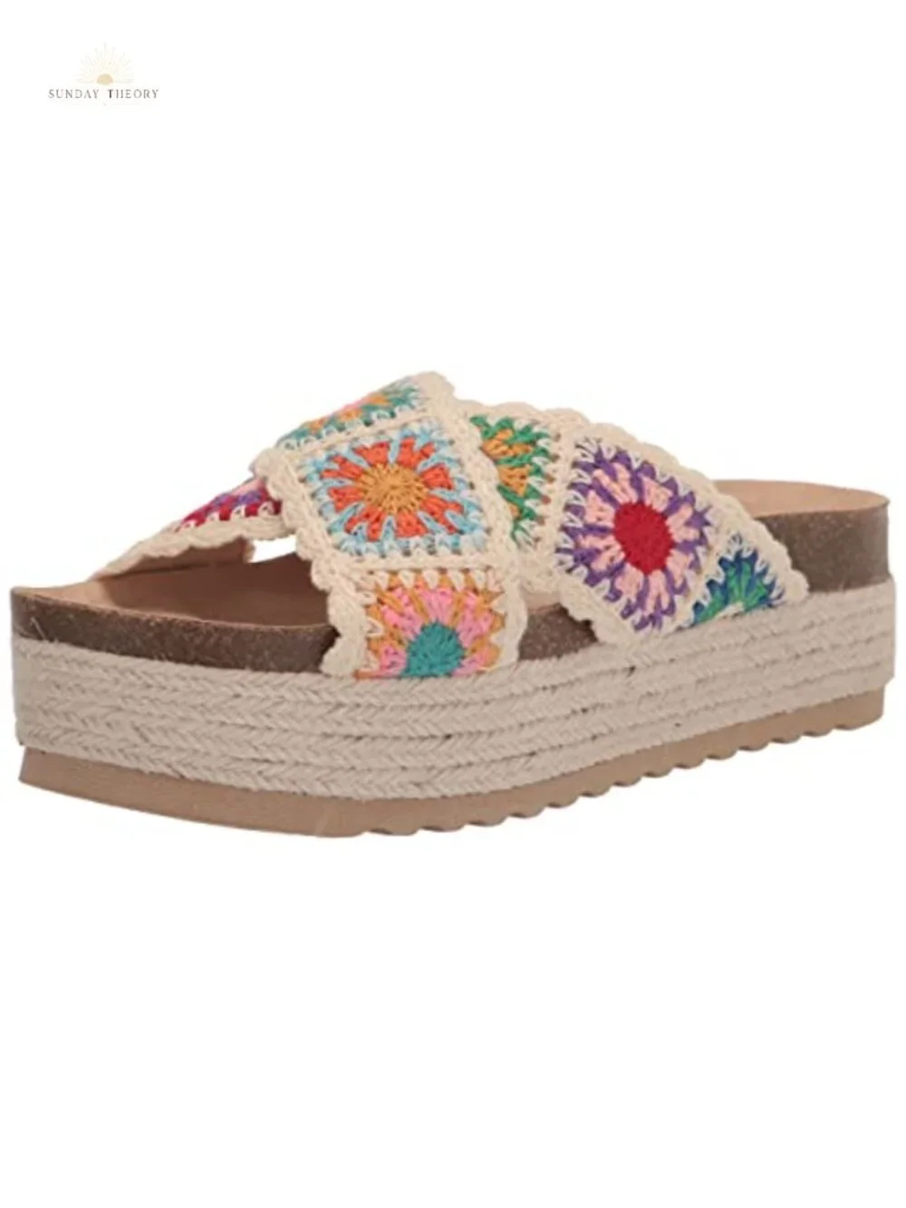 Womens Espadrille Wedge Sandals Platform Ankle Strap Cushioned Open Toe